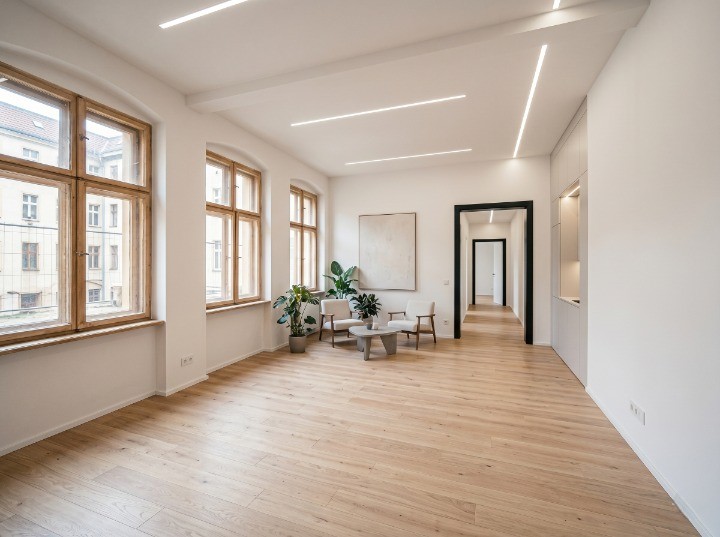 Nachher — Innensanierung Altbauwohnung