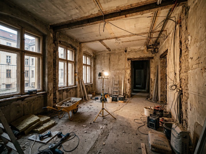 Vorher — Innensanierung Altbauwohnung